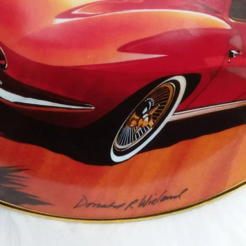 1963 Corvette Porcelain Plate by Donald R. Wieland